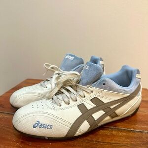 Asics Women Shihan Shoes Sneaker Blue and Tan Colorway Size 8.5